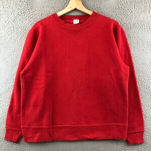 Champion Vintage 80s Red Crewneck Pullover Sweatshirt L
